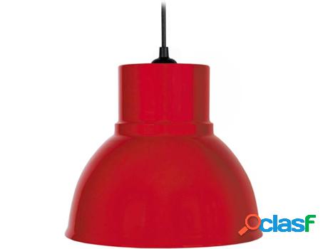 Lámpara de Suspensión TOSEL Cloche A (Rojo - E27 - Máx.