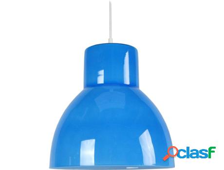 Lámpara de Suspensión TOSEL Cloche Verre A (Azul - E27 -