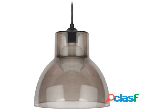 Lámpara de Suspensión TOSEL Cloche Verre B (Negro - E27 -