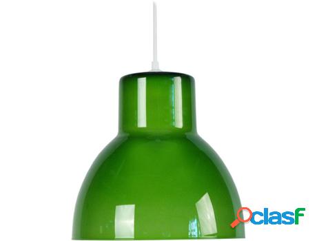 Lámpara de Suspensión TOSEL Cloche Verre B (Verde - E27 -