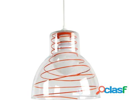 Lámpara de Suspensión TOSEL Cloche Verre Metal (Naranja -