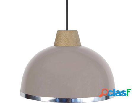 Lámpara de Suspensión TOSEL Demi-Boule B (Gris Pardo - E27