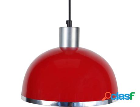 Lámpara de Suspensión TOSEL Demi-Boule C (Rojo - E27 -