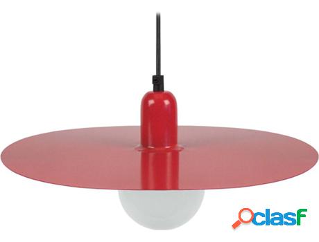 Lámpara de Suspensión TOSEL Disco (Rojo - E27 - Máx. 40 W