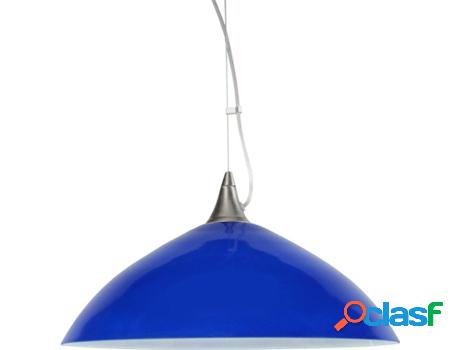 Lámpara de Suspensión TOSEL Divy (Azul - E27 - Máx. 40 W