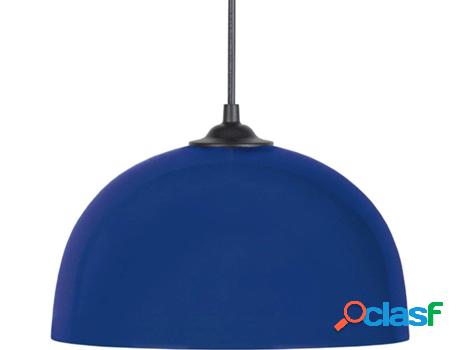 Lámpara de Suspensión TOSEL Half-Ball (Azul - E27 - Máx.