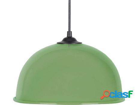 Lámpara de Suspensión TOSEL Half-Ball Roullé (Verde - E27