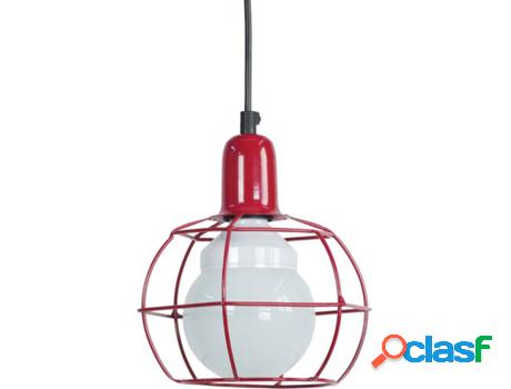 Lámpara de Suspensión TOSEL Hex.Globe Roja