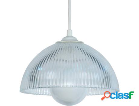 Lámpara de Suspensión TOSEL Hollophane (Transparente - E27
