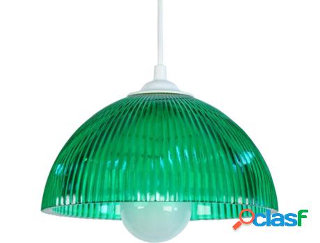 Lámpara de Suspensión TOSEL Hollophane (Verde - E27 -