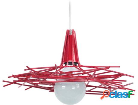 Lámpara de Suspensión TOSEL Incertus (Rojo - E27 - Máx.