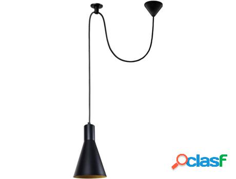 Lámpara de Suspensión TOSEL Krake (Negro y Dorado - E27 -