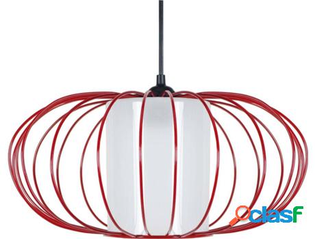 Lámpara de Suspensión TOSEL Oita (Rojo - E27 - Máx. 40 W