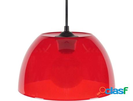 Lámpara de Suspensión TOSEL Plexi (Rojo - E27 - Máx. 40 W
