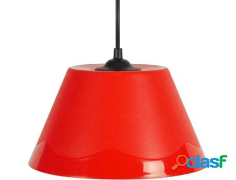 Lámpara de Suspensión TOSEL Polycone (Rojo - E27 - Máx.