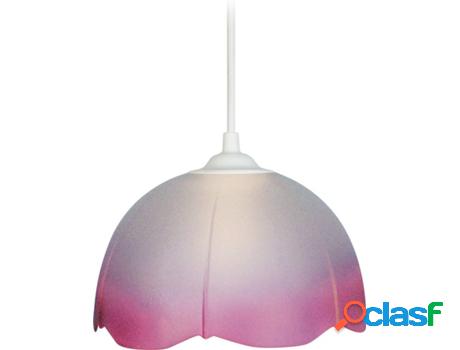 Lámpara de Suspensión TOSEL Salamanca Rosa Translúcido