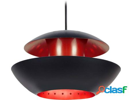 Lámpara de Suspensión TOSEL Star Trek (Negro y Rojo - E27