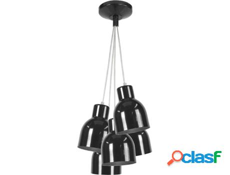 Lámpara de Techo TOSEL Carlson (Negro - E27 - Máx. 40W -