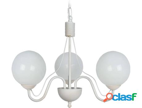 Lámpara de Techo TOSEL London (Blanco - E14 - Máx. 40W -