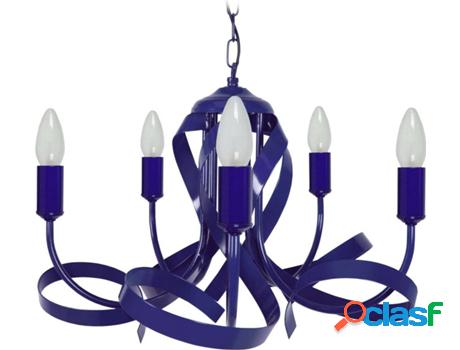 Lámpara de Techo TOSEL Monaco (Azul - E14 - Máx. 40W -