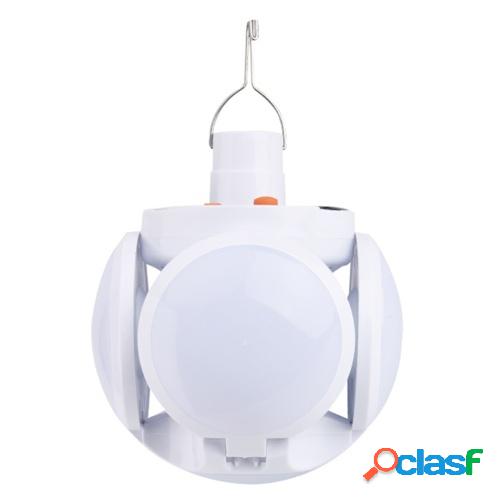 Lámpara solar portátil Luz de fútbol plegable 5 modos de