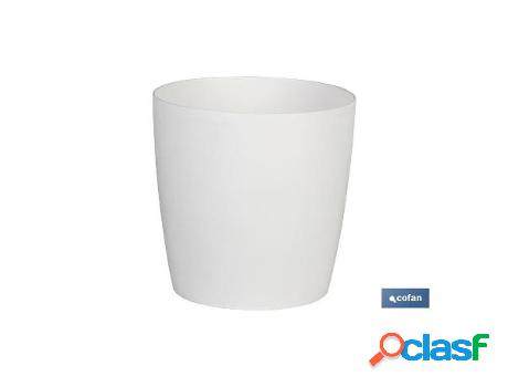 Maceta camelia color blanco 18x17.8cm caja 12 unid.