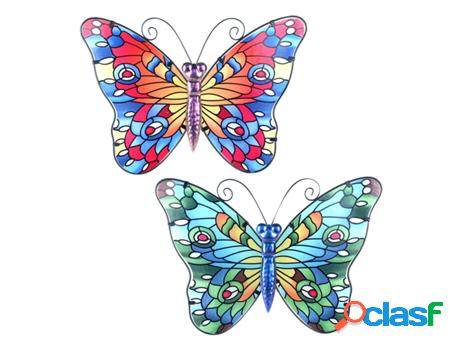 Mariposa 2 Diferentes Grande Incluye 2 Unidades Adorno Pared