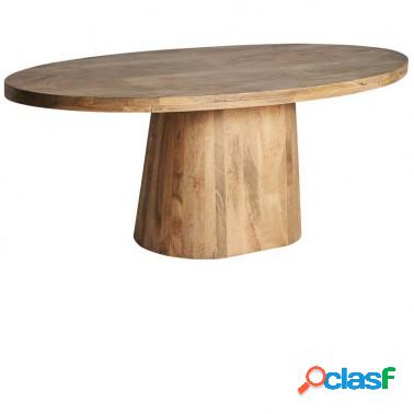 Mesa comedor ovalada madera maciza Serie Bissen