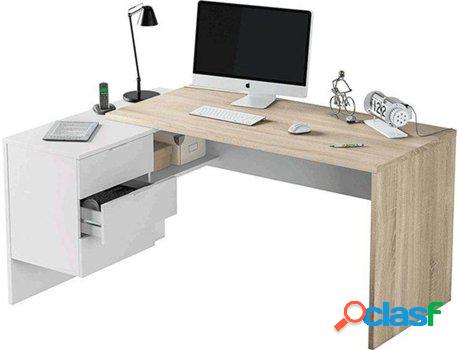 Mesa de Escritorio HABITDESIGN Office Buc (Blanco Artik -