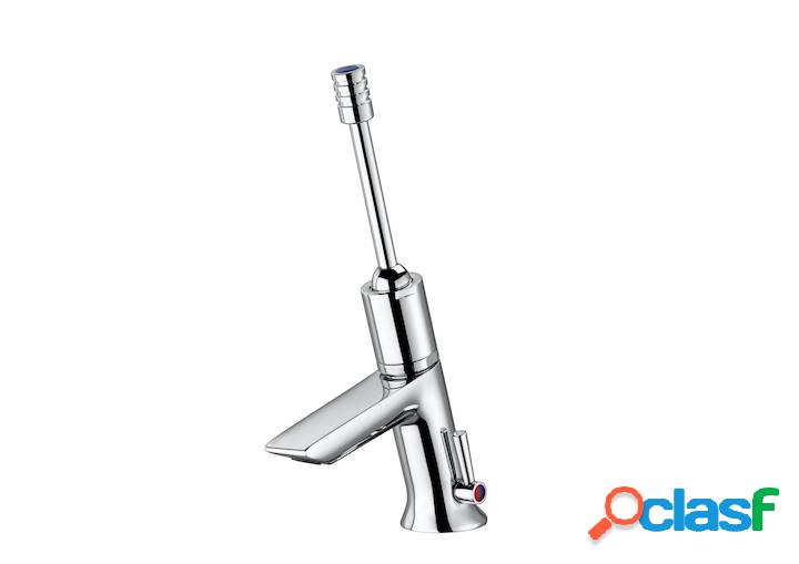 Mezclador temporizado de repisa para lavabo con palanca Roca