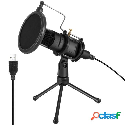 Micrófono USB Ordenador PC Micrófono de sobremesa