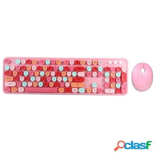 Mofii Sweet Keyboard Mouse Combo Mixed Color 2.4G Wireless
