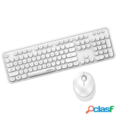 Mofii Sweet Keyboard Mouse Combo Pure Color 2.4G Teclado