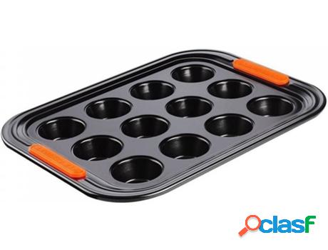 Molde 12 Mini Cupcakes LE CREUSET Negro