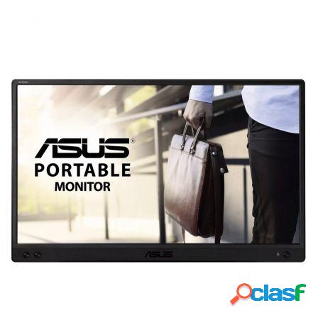Monitor portatil asus zenscreen mb166b 15.6"/ full hd/ negro