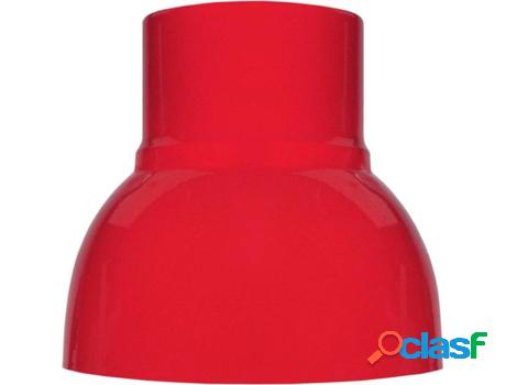 Pantalla para Lámpara TOSEL Cloche (Rojo - Metal -