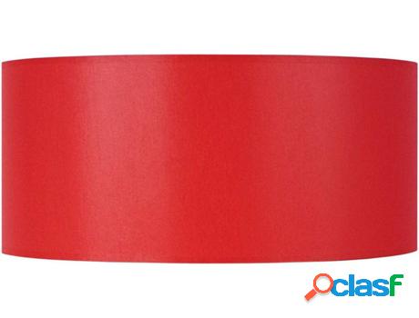 Pantalla para Lámpara TOSEL Cylindrique 45 (Rojo - Tela -