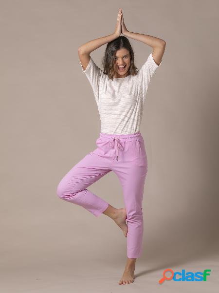 Pantalón sport style algodón Rosa