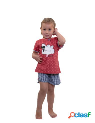 Pijama Niña Snoopy Topo Rojo 3/4 Años