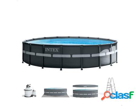 Piscina Tubular INTEX Ultra XTR Frame Redonda Gris