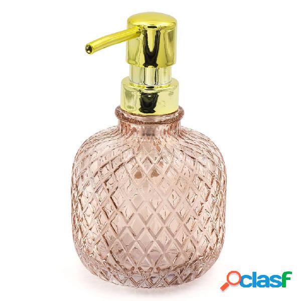 RIDDER Dosificador de jabón Jade rosa transparente 330 ml