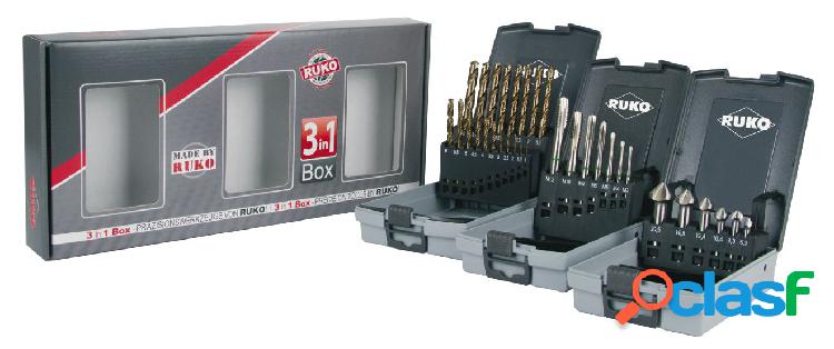RUKO 131003 - Estuche profesional 3 en 1 para trabajos en
