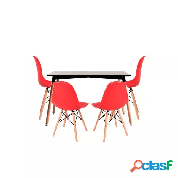 RegalosMiguel - Conjunto Mesa Tower Rectangular 120 x 80 cm