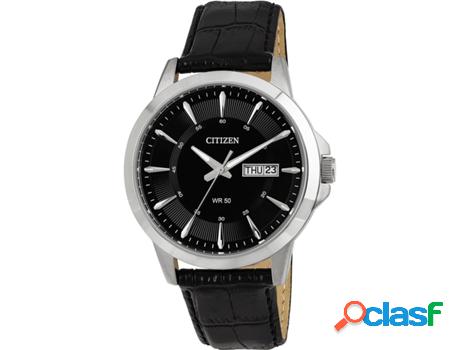 Reloj CITIZEN Hombre (Piel Genuína - Negro)