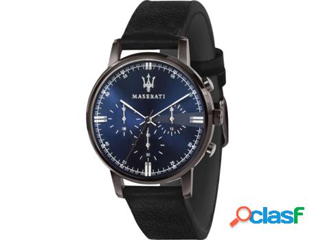 Reloj MASERATI Hombre (Piel Genuína - Negro)