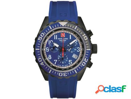 Reloj SWISS ALPINE MILITARY Hombre (Silicona - Azul)