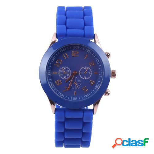 Reloj de cuarzo clásico Reloj de pulsera unisex con correa