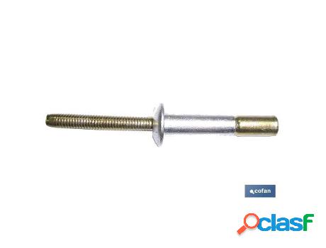 Remache acero estructural 4,8 x 10 mm caja 500 unid.