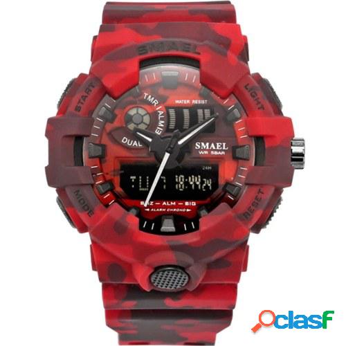 SMAEL 8001 Outdoor Sport 50M Reloj de pulsera impermeable