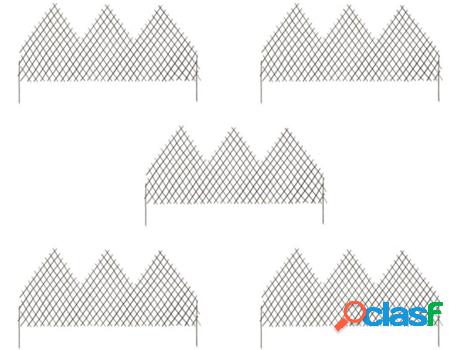 Set 5 Cercas para Animales de Granja VIDAXL Celosía Madera